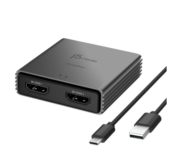 J5create Розгалужувач HDMI сигналу j5create JDSH812-N, на 2 порти HDMI v. 2.1