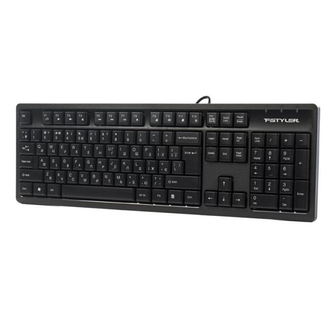 A4Tech Клавіатура A4Tech Fstyler FK12 (Black), USB, колір чорний