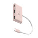 J5create Багатопортовий мультиадаптер J5create JCA379ER-N, USB Type-C 3-в-1 рожевий