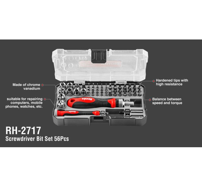 Ronix Набір викрутки з насадками Ronix RH-2717