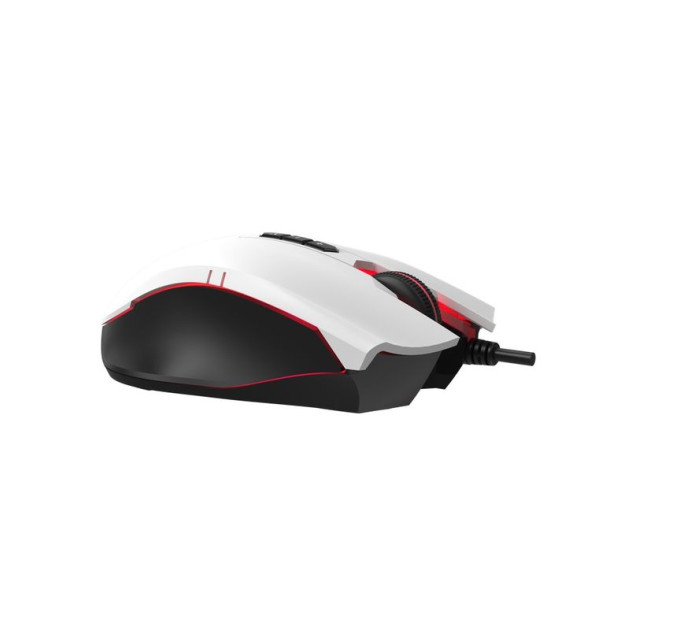 Bloody Миша ігрова A4Tech ES7 (Panda White), чорно-біла