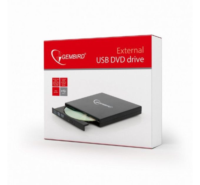 Gembird Зовнiшній DVD DVD-USB-02,  USB2.0