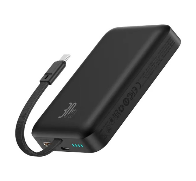 Baseus Універсальна мобільна батарея Baseus Magnetic Mini 10000mAh, 30W Black (P1002210B113-00)