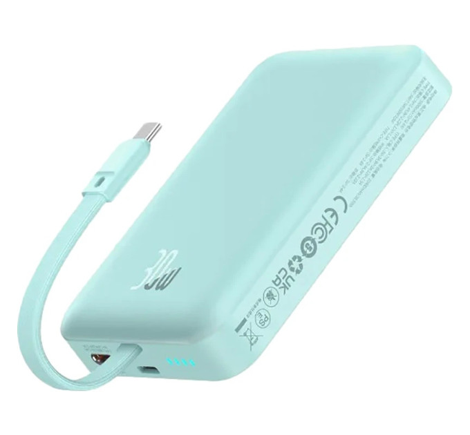 Baseus Універсальна мобільна батарея Baseus Magnetic Mini 10000mAh, 30W Blue (P1002210B333-00)