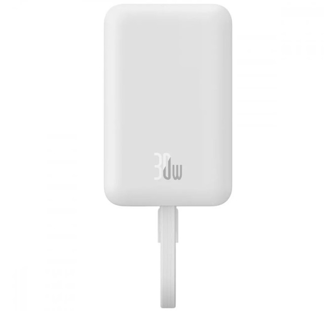 Baseus Універсальна мобільна батарея Baseus Magnetic Mini 10000mAh, 30W White (P1002210B223-00)