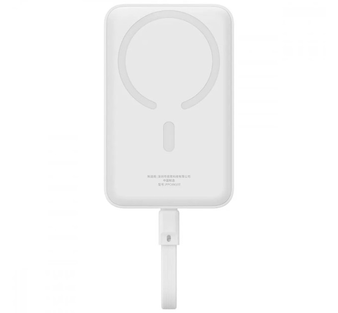 Baseus Універсальна мобільна батарея Baseus Magnetic Mini 10000mAh, 30W White (P1002210B223-00)
