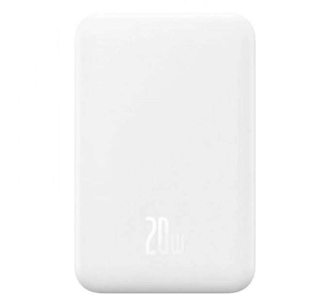 Baseus Універсальна мобільна батарея Baseus Magnetic Mini 5000mAh, 20W White (P10022107223-00)