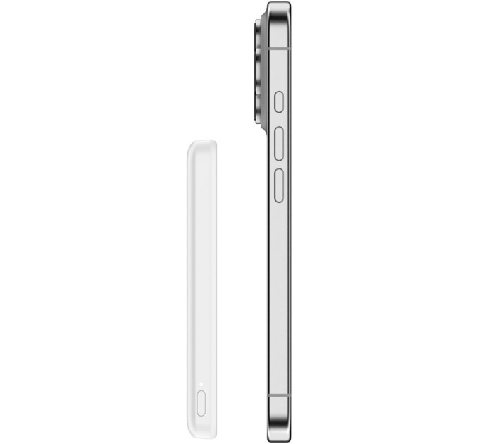 Belkin Універсальна мобільна батарея Belkin Power Bank Slim Magnetic 5000mAh 15W White (BPD010HQWH)