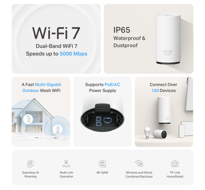 TP-Link WiFi Mesh-система TP-Link Deco BE25-Outdoor (1-pack)