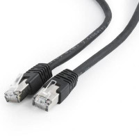 Патч корд Cablexpert PP6-0.5M/BK, FTP, категорія. 6, литий,  50u" штекер із фіксатором,0.5M, чорний
