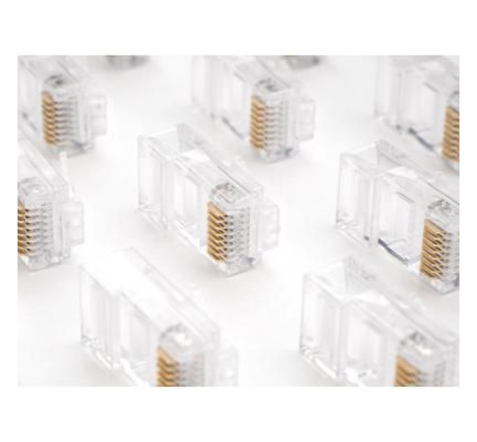 Конектор Vinga RJ-45 UTP 100 шт. (VCPCON8P8CUTP)