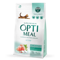 Сухий корм для кішок Optimeal для кошенят зі смаком курки 700 г (4820215364706)