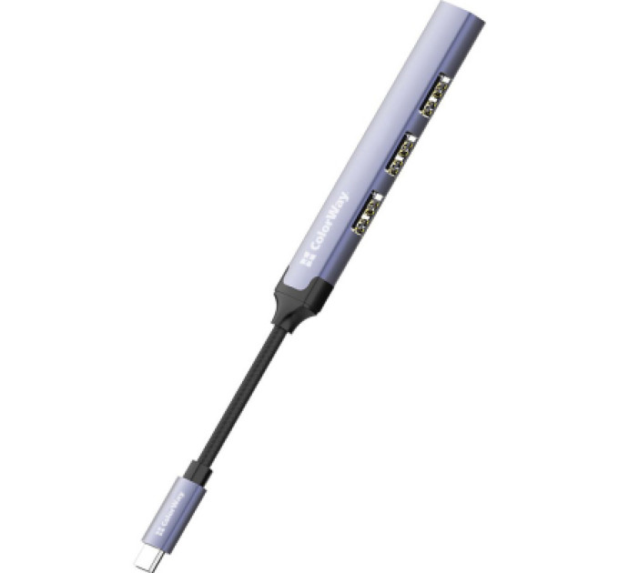 Концентратор ColorWay USB-C 4-в-1 USB2.0х3/USB3.0 (CW-HUB04)