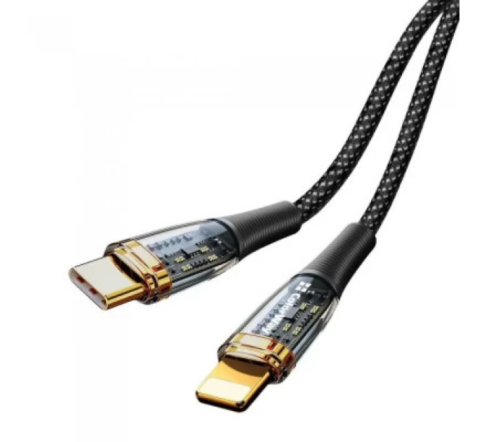 ColorWay Дата кабель USB-C to Lightning 1.2m 3A 27W black ColorWay (CW-CBPDCL057-BK)