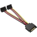 Кабель живлення Serial ATA Male to 2xSATA Female Vention (KDBBB)