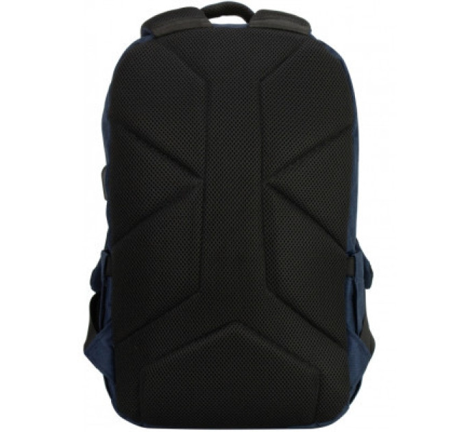 Optima Рюкзак шкільний Optima 17.5" USB Techno чоловічий 0.7 кг 16-25 л Синій з виділеними елементами (O97590-02)