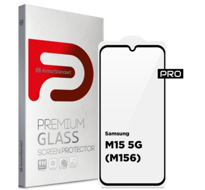 Скло захисне Armorstandart Pro Samsung M15 5G (M156) Black (ARM74368)