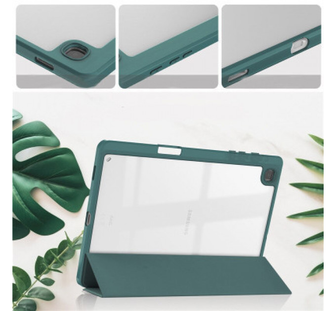 Чохол до планшета BeCover Soft Edge Pencil Mount Samsung Galaxy Tab S6 Lite 10.4 P610/P613/P615/P619 Dark Green (708353)