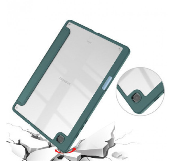 Чохол до планшета BeCover Soft Edge Pencil Mount Samsung Galaxy Tab S6 Lite 10.4 P610/P613/P615/P619 Dark Green (708353)
