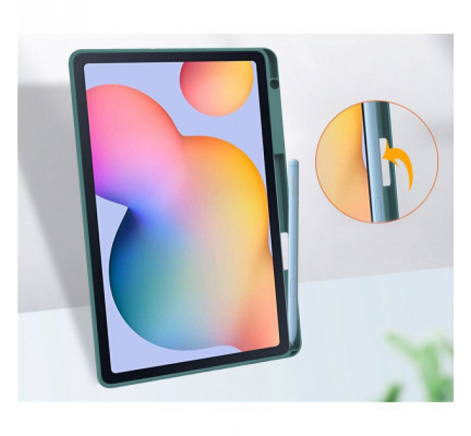 Чохол до планшета BeCover Soft Edge Pencil Mount Samsung Galaxy Tab S6 Lite 10.4 P610/P613/P615/P619 Dark Green (708353)