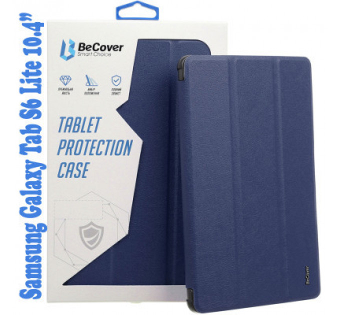 Чохол до планшета BeCover Soft Edge Pencil Mount Samsung Galaxy Tab S6 Lite 10.4 P610/P613/P615/P619 Deep Blue (708352)