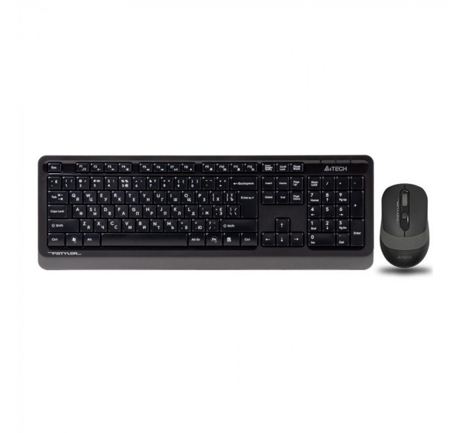 A4Tech A4Tech Fstyler FG1010, комплект бездротовий клавіатура з мишою, чорний+сірий колір