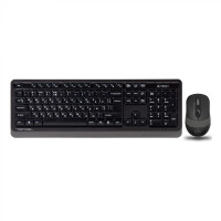 A4Tech Fstyler FG1010, комплект бездротовий клавіатура з мишою, чорний+сірий колір