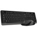 A4Tech A4Tech Fstyler FG1010, комплект бездротовий клавіатура з мишою, чорний+сірий колір