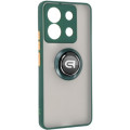 Чохол до мобільного телефона Armorstandart Frosted Matte Ring Xiaomi Redmi Note 13 Pro 5G / Poco X6 5G Dark Green (ARM72725)