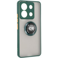Чохол до мобільного телефона Armorstandart Frosted Matte Ring Xiaomi Redmi Note 13 Pro 5G / Poco X6 5G Dark Green (ARM72725)