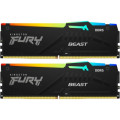 Модуль пам'яті для комп'ютера DDR5 128GB (2x64GB) 5600 MHz Beast RGB Kingston Fury (ex.HyperX) (KF556C40BBAK2-128)