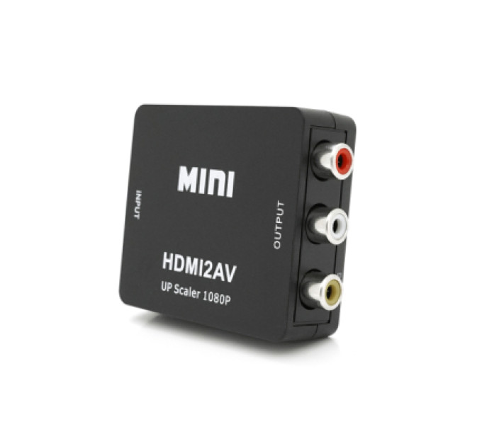 Перехідник HDMI F to 3xRCA F AV 720P/1080P black Voltronic (YT-CM-HDMI/AV-B)