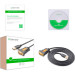 Кабель для передачі даних USB to COM M 2.0m DB9 RS-232 CR104 black Ugreen (20222)