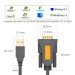 Кабель для передачі даних USB to COM M 2.0m DB9 RS-232 CR104 black Ugreen (20222)