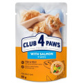 Club 4 Paws Вологий корм для кішок Club 4 Paws з лососем у соусі 85 г (4820269143616)