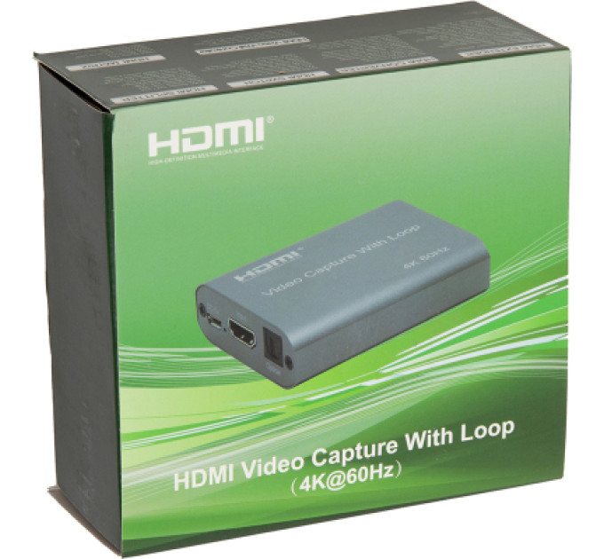 Пристрій захоплення відео PowerPlant HDVC7 HDMI USB2.0 4k/60hz (CA914173)