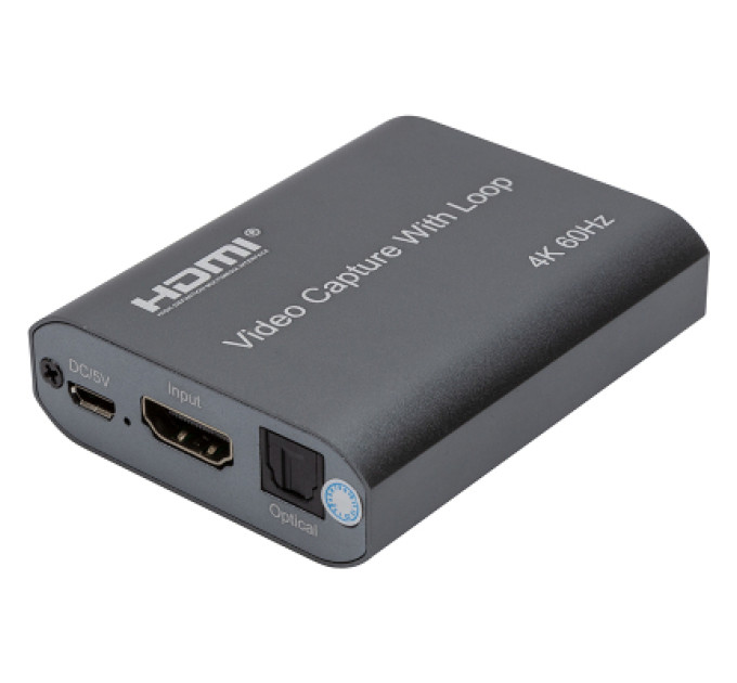 Пристрій захоплення відео PowerPlant HDVC7 HDMI USB2.0 4k/60hz (CA914173)