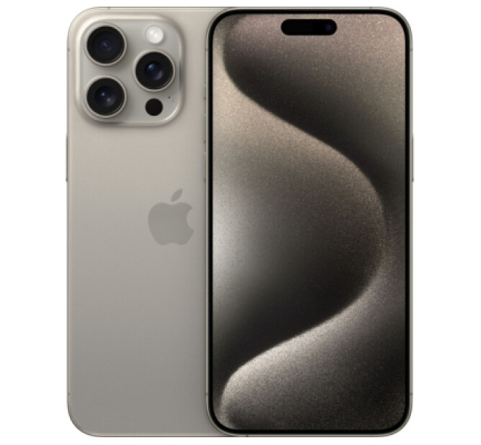 Мобільний телефон Apple iPhone 15 Pro Max 256Gb Natural Titaniume Sim (REFA) BREEZY (2AMU683)