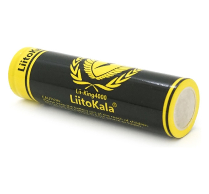 Liitokala Акумулятор 18650 4000mah (3800-4000mah), 3.7V(2.75-4.2V) Liitokala (King-4000)