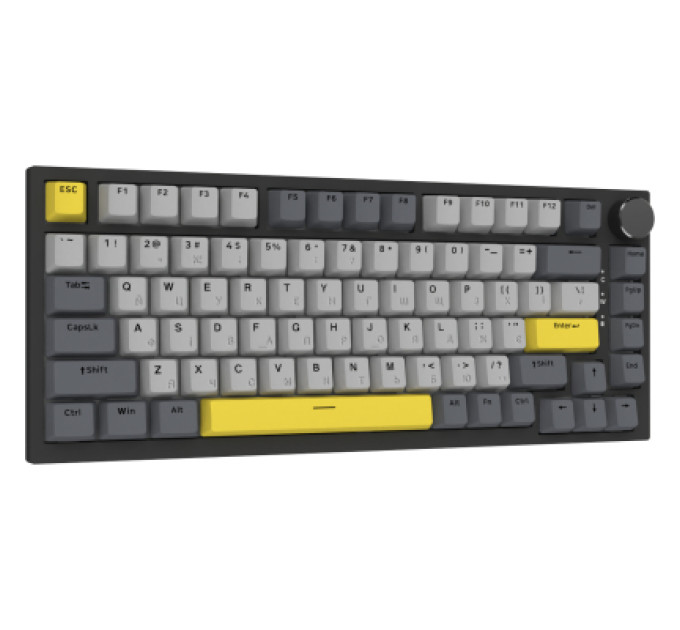 Ajazz Клавіатура Ajazz AK820 Sea Salt Switch RGB USB-C UA Black (AK820-SS-BGY)