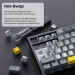 Ajazz Клавіатура Ajazz AK820 Sea Salt Switch RGB USB-C UA Black (AK820-SS-BGY)