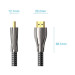 Vention Кабель мультимедійний HDMI M to HDMI M 0.5m V2.0 4K60Hz braided zinc alloy black Vention (ALMBD)