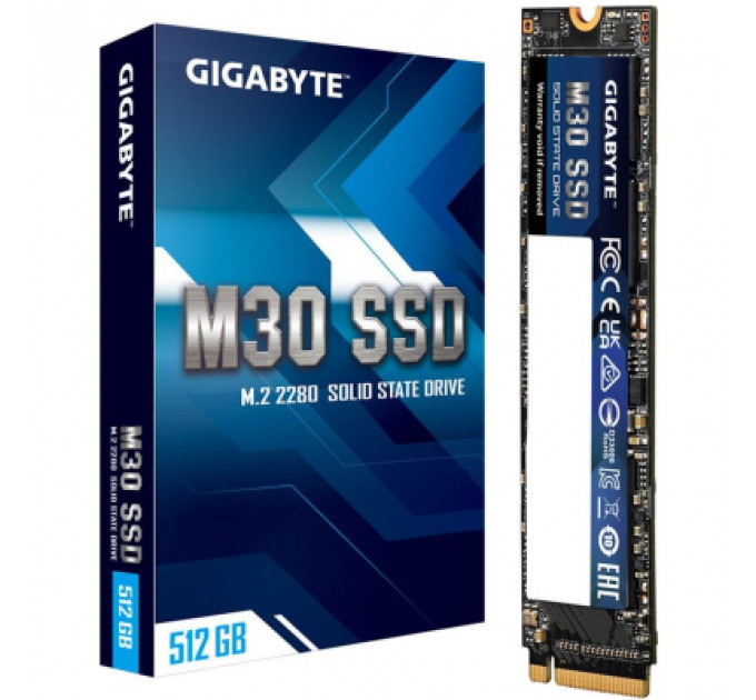 Накопичувач SSD M.2 2280 512GB GIGABYTE (GP-GM30512G-G)