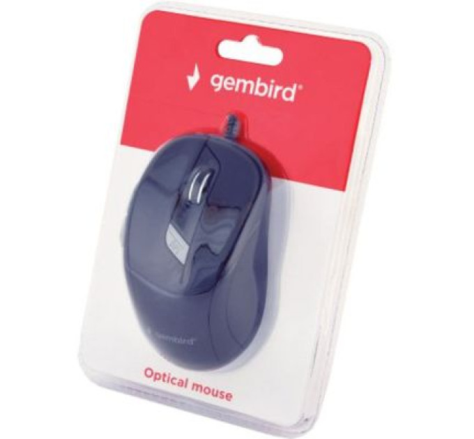 Gembird Оптична мишка Gembird MUS-6B-01, USB интерфейс, чорний колір