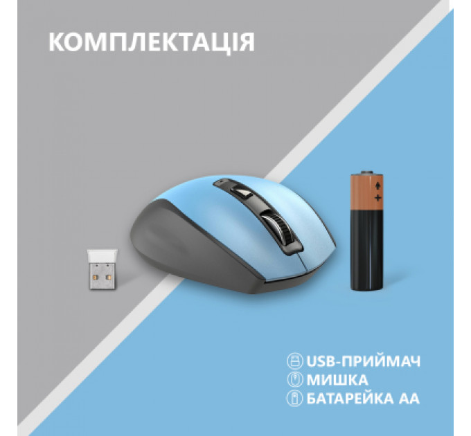Мишка 2E MF250 Silent Wireless Blue (2E-MF250WBL)