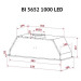 Perfelli Витяжка кухонна Perfelli BI 5652 BL 1000 LED