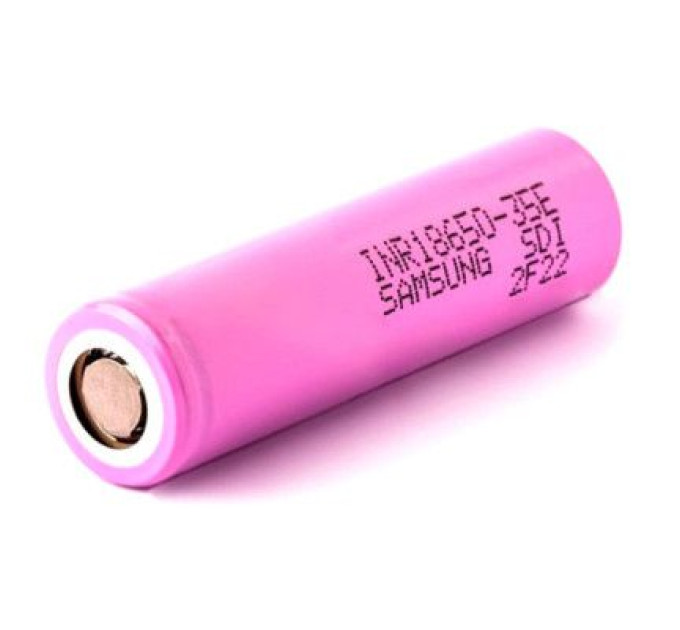 Samsung Акумулятор 18650 3500mAh, 8A, 4.2/3.6/2.5V, pink Samsung (INR18650-35E)