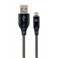 Cablexpert Кабель Cablexpert CC-USB2B-AMmBM-2M-BW, USB 2.0 А-тато/Micro B-тато, 2,0 м.