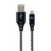 Cablexpert Кабель Cablexpert CC-USB2B-AMmBM-2M-BW, USB 2.0 А-тато/Micro B-тато, 2,0 м.