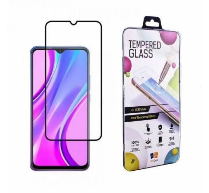 Drobak Скло захисне Drobak Xiaomi Redmi 9A Full Cover Full Glue (Black) (222233) (222233)